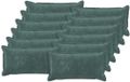 vidaXL Kussensloop Katoensatijn Zeeblauw 40 x 80 cm (12 stuks)