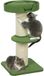 PawHut Kattenboom Spaanplaat, lamswool 45L x 45B x 91H cm Groen