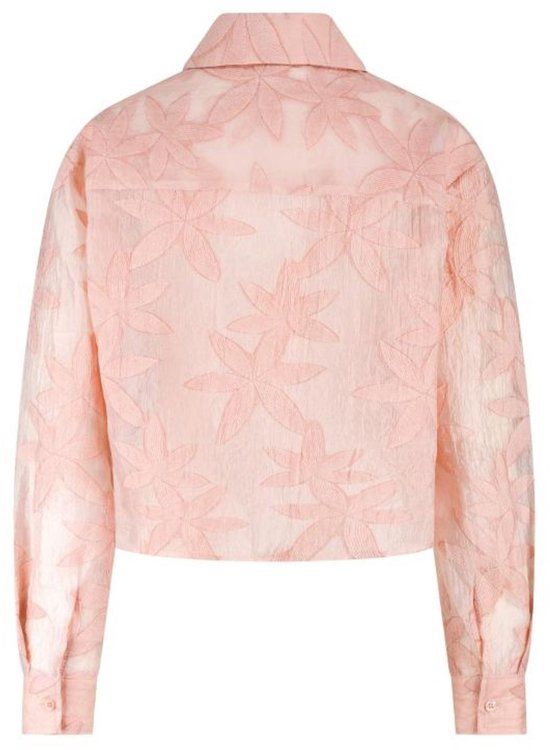 Nukus - Sorrento Blouse Flower - Roze - XL - Lange Mouw - Dames