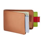 Distil Union Wally | Slanke tweevoudige portefeuilles voor heren - minimalistische tweevoudige portefeuilles met geldclip, bruin - RFID, klassiek