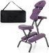 COAST™ Fauteuil de massage - Pliable - Avec sac de transport - Max 150 kg - 48 x 55 x 120 cm - Violet