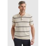 Vanguard Gestreepte Polo met Linnen Beige