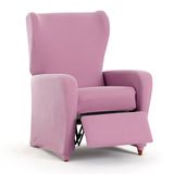 Eysa Bi-elastische bankhoes voor relaxfauteuil, kleur: roze, design Harlem