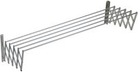 Sauvic 100 Cm Uitschuifbare Aluminium Waslijn Zilver