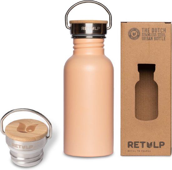Retulp Urban Drinkfles - 500 ml - Champagne Pink - RVS