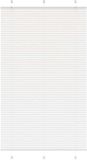 vidaXL Plissé rolgordijn 120x200 cm stofbreedte 119,4cm polyester wit