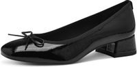 Tamaris Leren ballerina zwart 38