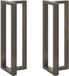 vidaXL Pieds de table de bar forme T 2 pièces 40 x 35 x (110-111) cm acier naturel