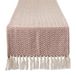 DII Geweven Basic Tafelblad Collectie Chevron Tafelloper, 15x108, Kaneel