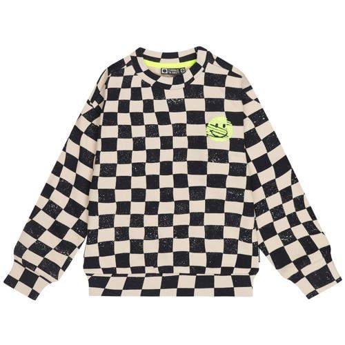 Tumble 'n Dry geruite sweater - donkerblauw