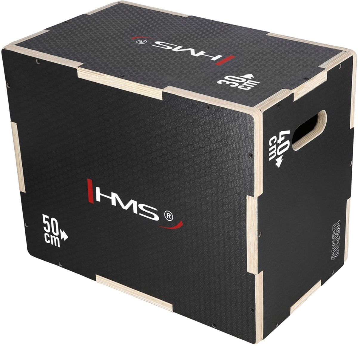 HMS Plyobox Hout - 50 x 40 x 30 cm - Zwart