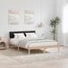 Maison Exclusive - Cadre de lit, marron et noir, 140 x 190 cm, pin massif