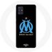 Maniacase Hoesjes voor Samsung Galaxy A51 5G Olympique de Marseille Logo Zwart