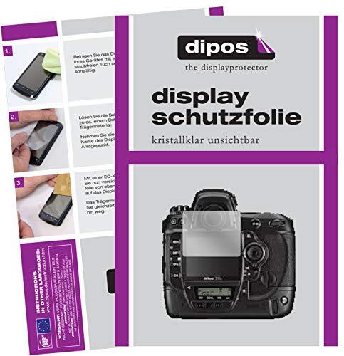 dipos I 2X beschermfolie helder compatibel met Nikon D3x folie displaybeschermfolie