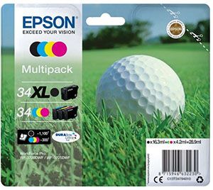 Epson Golf ball T3479 Ink Cartridge - Black, Cyan, Magenta, Yellow - Original - 1 Pack