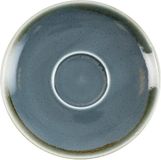 Olympia Blauwe porselein cappuccinoschotels 16 cm 6 stuks