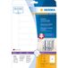 HERMA 65123 niet-klevende labels 125 stuk(s) Wit Rechthoek