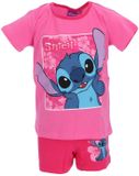4KidsOnly Lilo & Stitch Shortama - Lichtroze - Maat 4 jaar