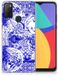 B2Ctelecom Silicone Back Case Alcatel 1S (2021) Angel Skull Bleu
