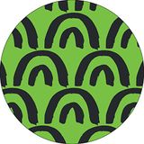 Bonateks Ronde digitaal bedrukte muismat, antislip onderkant, voor kantoor en thuis, diameter: 22 cm