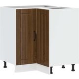 Armoire d'angle de cuisine Lucca Chêne Marron Bois d'ingénierie