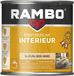 Rambo Pantserlak Interieur - Transparant Mat - Houtnerf Zichtbaar - Kleurloos - 0.75L