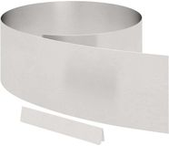 vidaXL Grasafscherming 450 x 25 cm Roestvrij staal Zilver