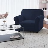 Italian Bed Linen Fashionable Bankhoes met volledige afdekking, donkerblauw voor 1-zits
