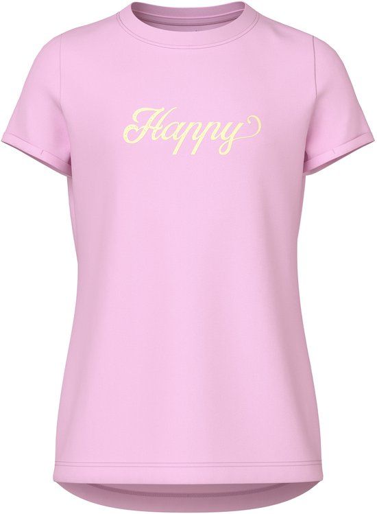NAME IT Meisjes T-shirt met korte mouwen en ronde hals, 158/164, Katoen, Pirouette