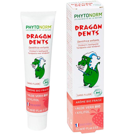 Phytonorm Dragondent kind tandpasta aardbei (75ML)