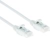 ACT Witte 1 meter LSZH U/UTP CAT6 datacenter slimline patchkabel snagless met RJ45 connectoren DC8901