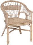 vidaXL Stapelstoel Rattan Naturel 60 x 60 x 81 cm