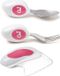 Kindbestek Roestvrij Staal Framboosroze Ergonomisch Design