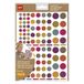 APLI Kids 18769 - 624 ronde permanente stickers, kraftpapier, verschillende maten, meerkleurig, 6 vellen