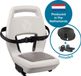 Qibbel Junior 6+ Fietsstoeltje Achter Bagagedrager bevestiging - QuickConnect - Fietszitje – Pebble Grey