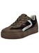 bugatti Sneakers laag taupe / bourgogne / zwart / wit