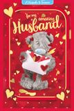 Me To You Tatty Teddy Voor Mijn Geweldige Echtgenoot Luxe Keepsake 3D Bruiloft Verjaardag Kaart 6x9ins - Officiële Collectie