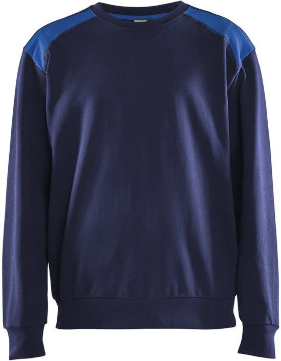 Blåkläder Sweatshirt bi-colour 3580-1158 - Marineblauw/Korenblauw - XXXL
