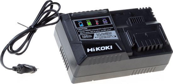Hikoki UC18YSL3W0Z 14.4V / 18V Li-Ion Accu snellader met USB laadpoort