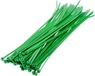 Merkloos / Sans marque Dulimex B.V. Tiewraps-kabelbinders - 100x - groen - 20 x 0,36 cm - nylon