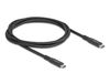 Delock câble USB USB 3.2 Gen 2x2 1 m USB C 20 Gbit/s 100 W Noir