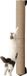 OEM Upgrade Kattenboom Wandmontage - Beige/Zwart - Sisal/Karton/IJzer - 81 cm