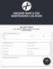 Machine Shop & CNC Maintenance Log Book: Daily Checks · Spindle Hours · Tool Wear & Repair Records