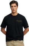 Superdry Heritage Biker Loose T-shirt Heren XXXL Katoen Zwart