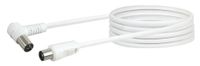 Schwaiger KVKW30 532 coax-kabel 3 m IEC Wit
