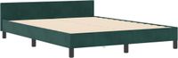 vidaXL Boxspring Bed met Hoofdeinde Donkergroen 140 x 200 cm Fluweel