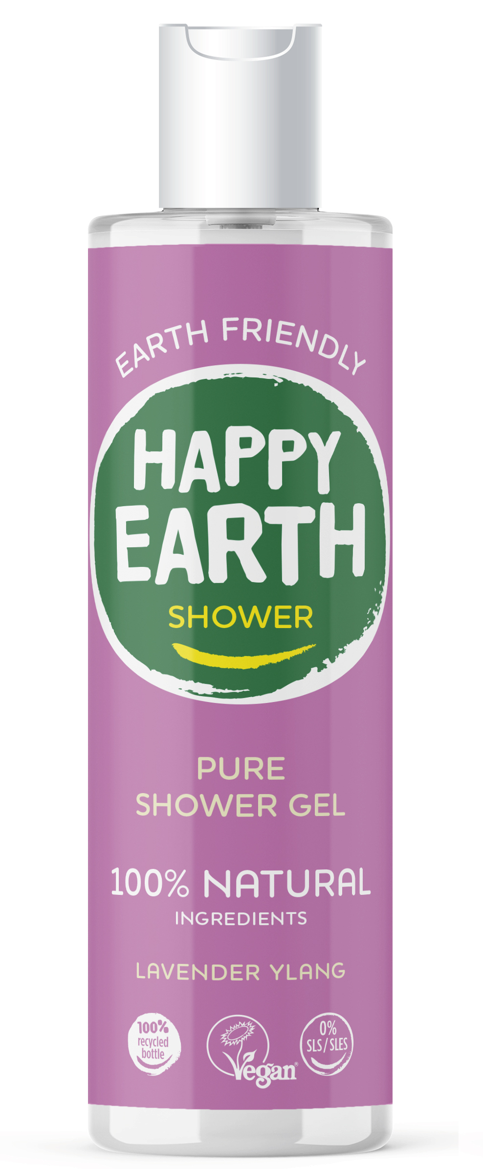 Happy Earth Pure Shower Gel Lavender Ylang