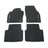 Skoda 657061404 standaard textielvloermatten 4 x zwarte stoffen matten met Scala opschrift