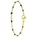 Lucardi Dames Selene armband - Staal - Goudkleurig - 20 cm