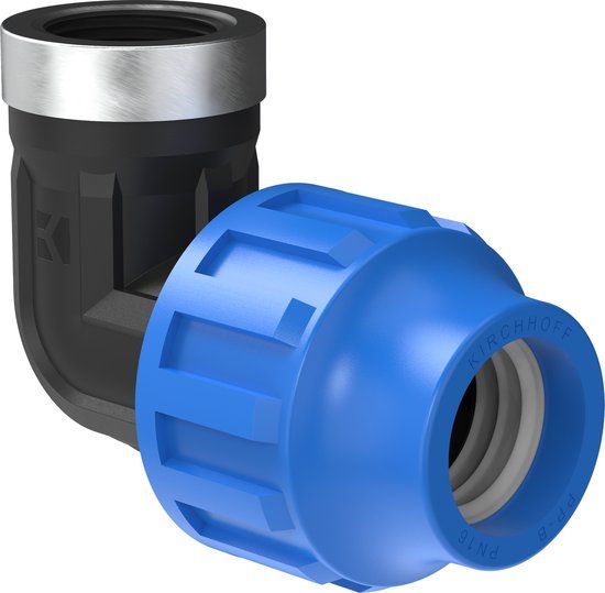 KIRCHHOFF PP knie 90°, 32 mm x 3/4"BI, knelfitting voor tyleen/socarex